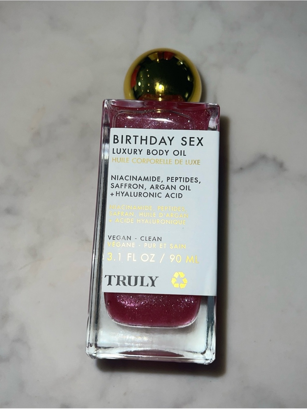Truly Birthday Sex Luxury Body Oil — Pink Shimmer 100% AUTHENTIC